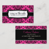 311 IJsvorming op de hete roze Cake Visitekaartje (Voorkant / Achterkant)