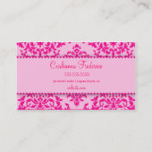 311 IJsvorming op de roze Cake Visitekaartje (Achterkant)