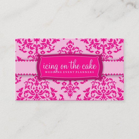 311 IJsvorming op de roze Cake Visitekaartje (Voorkant)