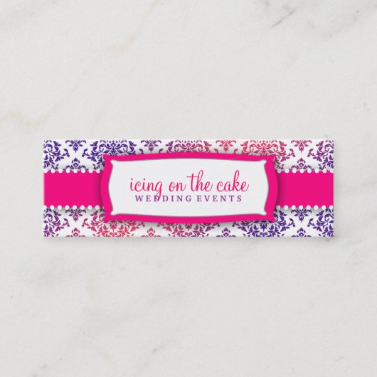 311 IJsvorming op de roze lavendel van de Cake Mini Visitekaartje (Voorkant)