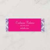 311 IJsvorming op de roze lavendel van de Cake Mini Visitekaartje (Achterkant)