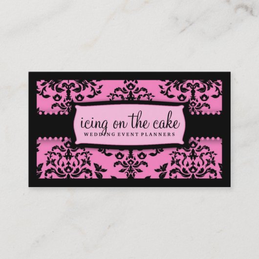 311 ijsvorming op de roze ring visitekaartje (Voorkant)