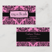 311 IJsvorming op de roze zoethouder Visitekaartje (Voorkant / Achterkant)