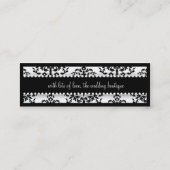 311 IJsvorming op de zwarte tang Mini Visitekaartje (Achterkant)