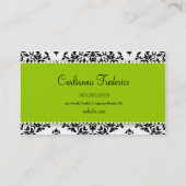 311 IJsvorming op het groene Visitekaartje van de  (Achterkant)