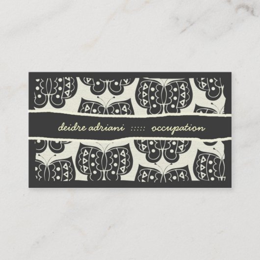 311 IN DE SKY-BUTTERFLY VISITEKAARTJE (Voorkant)