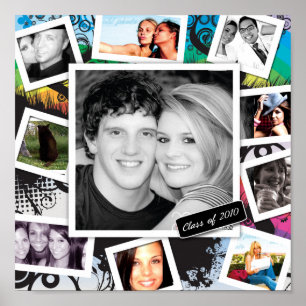 311-inch Afstuderen Collage afdrukken Poster