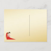 311 Indiase bruid en bruidegom Save the Date Aankondigingskaart (Achterkant)