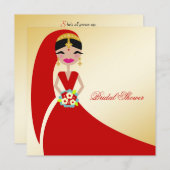 311-Indiase schoonheid | Vrijgezellenfeest Kaart (Voorkant / Achterkant)
