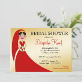 311 Indische Beauty Bride Kaart (Staand voorkant)