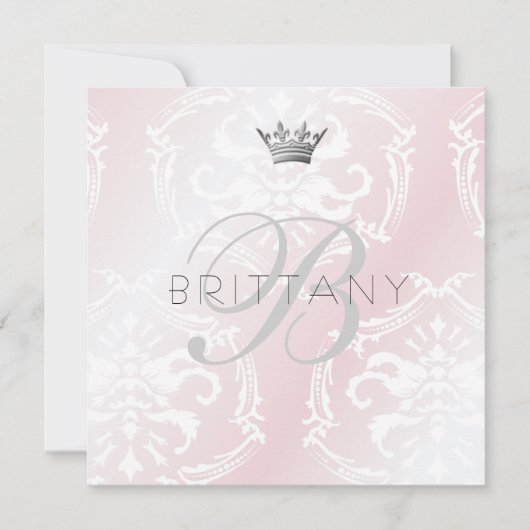 311 Informeer roze uitnodiging (Voorkant)