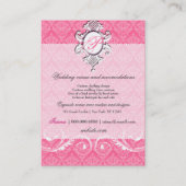 311-Iriana Damask Shield Chubby | Koninklijk Roos Visitekaartje (Achterkant)