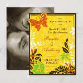 311 JAMAICAN GARDEN SAVE THE DATE AANKONDIGINGSKAART (Voorkant / Achterkant)