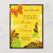 311 JAMAICAN GARDEN SAVE THE DATE AANKONDIGINGSKAART (Voorkant)