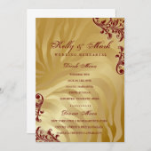 311-Jardin d'or Dinner Drink Menu Red (Voorkant / Achterkant)