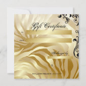 311-Jardin d'or met Zebra-Cadeaubon (Achterkant)