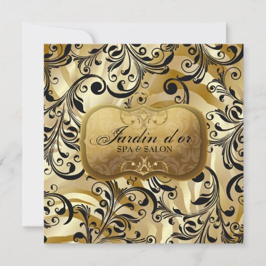 311-Jardin d'or met Zebra-Cadeaubon (Voorkant)
