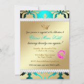 311 Jet Black Ciao Bella Aqua Sass Birthday Kaart (Achterkant)