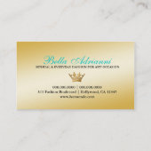 311 Jet Black Ciao Bella Aqua Sass Visitekaartje (Achterkant)