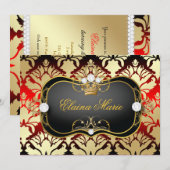 311 Jet Black Ciao Bella Cherry Sass Birthday Kaart (Voorkant / Achterkant)