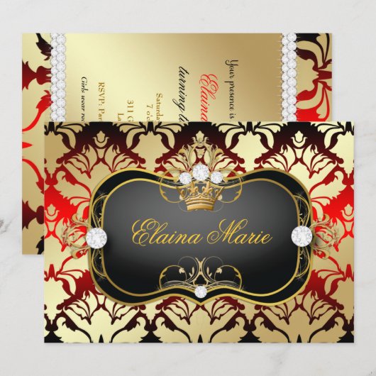 311 Jet Black Ciao Bella Cherry Sass Birthday Kaart (Voorkant / Achterkant)