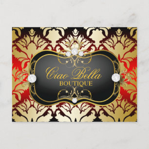 311 Jet Black Ciao Bella Cherry Sass Briefkaart