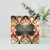 311 Jet Black Ciao Bella Cherry Sass Metallic Gold Kaart (Staand voorkant)