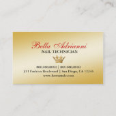 311 Jet Red Ciao Bella Black Tan Leopard Visitekaartje (Achterkant)