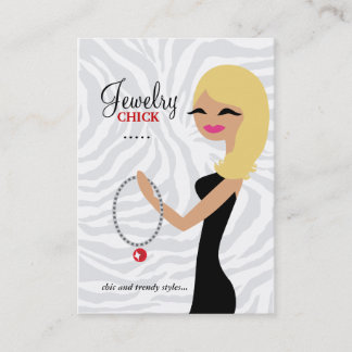 311 Jewelry Chick Wavy Blond Visitekaartje