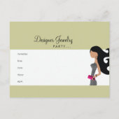 311-Joodse Briefkaart/Handtas Uitnodiging Briefkaart (Achterkant)