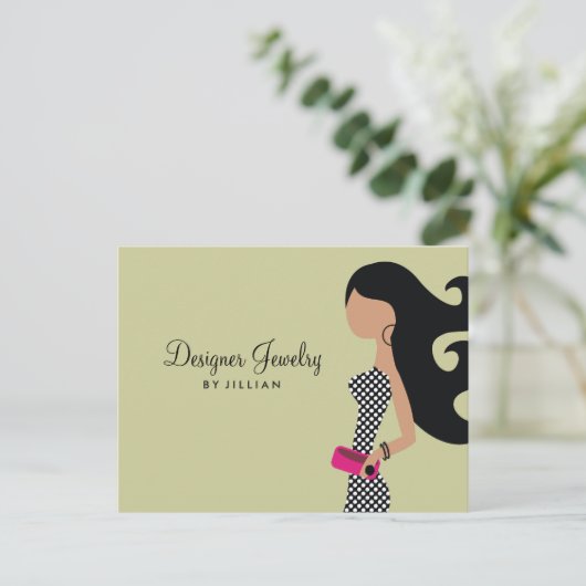 311-Joodse Briefkaart/Handtas Uitnodiging Briefkaart (Staand voorkant)