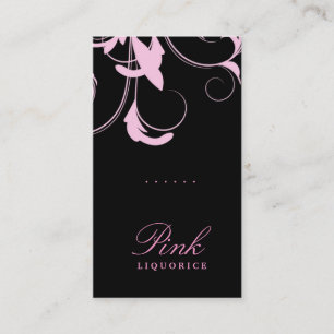 311 Julianna Pink Licorice Damask Visitekaartje