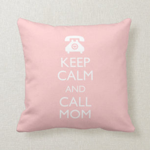 311 Kalm houden en Mam Peach Pillow bellen Kussen