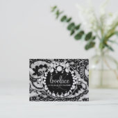 311-kant luxe - het Gestreepte MetaalGoud van Visitekaartje (Staand voorkant)