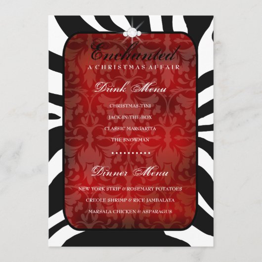 311 Kantelbaar menu Rood diner/Drink (Voorkant)