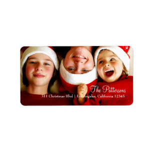 311- kerstfotolabel etiket
