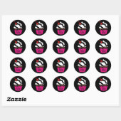 311-Kickin' Cupcake Ronde Sticker (Vel)
