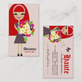 311 KILA-STROOM EN BUTTERFLY-INTERCHANGEABELE HAAR VISITEKAARTJE (Voorkant / Achterkant)