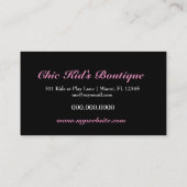 311 Kind Boutique Silhouette Visitekaartje (Achterkant)