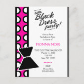 311 KLEINE ZWARTE JURK UITNODIGING (Voorkant)