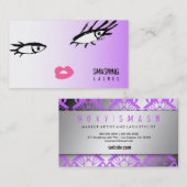 311 Kleurenas Damask Paarse Craze Visitekaartje (Voorkant / Achterkant)
