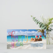 311 kleurrijke Happy New Year Kaart (Staand voorkant)