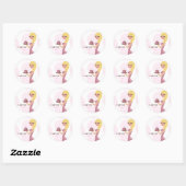 311 Koffie Cutie Blondine Wavy Sticker (Vel)