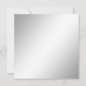 311-koningin voor een dag | Faux Silver Kaart (Achterkant)