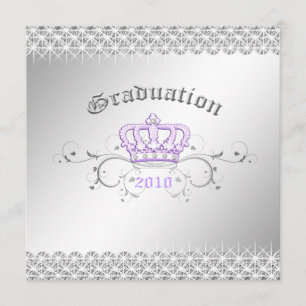 311-koningin voor een dag   Lila graduatiepartij Kaart