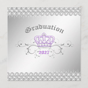 311-koningin voor een dag   Lila graduatiepartij Kaart