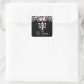 311 La Femme Cakes Black Vierkante Sticker (Tas)