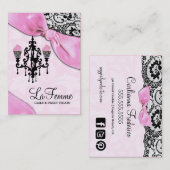 311 La femme Cakes roze Visitekaartje (Voorkant / Achterkant)