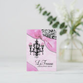 311 La femme Cakes roze Visitekaartje (Staand voorkant)