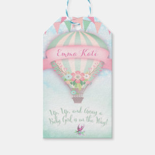311 Label van het Baby shower van de heteluchtball Cadeaulabel